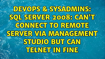 SQL Server 2008: Can