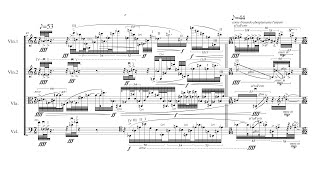 Brian Ferneyhough - String Quartet No. 6 (2010) [Score-Video]