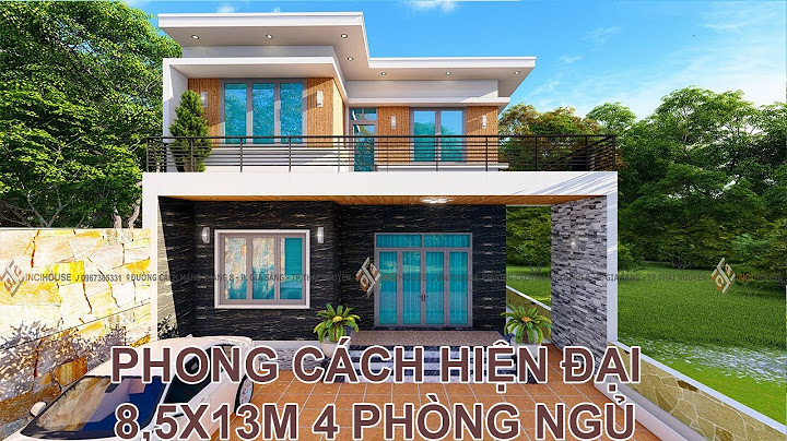 Mẫu nhà 2 tầng 8x13m