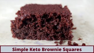 Simple And Delicious Keto Coconut Flour Brownie Squares (Nut Free And Gluten Free)