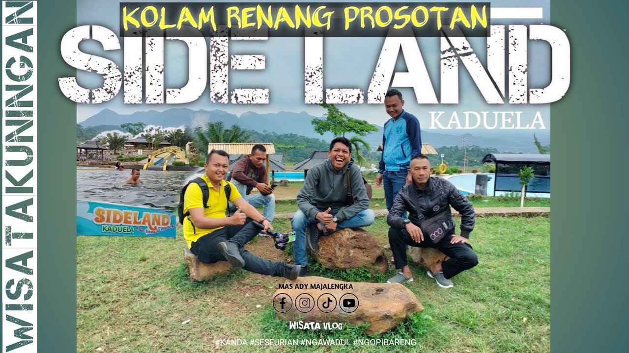 Wisata baru langsung viral | SIDELAND KADUELA | kolam renang prosotan panjang 
