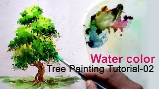 Watercolor Tutorial | Easy Painting Trees -02 | CCLAB Ed | ab biju