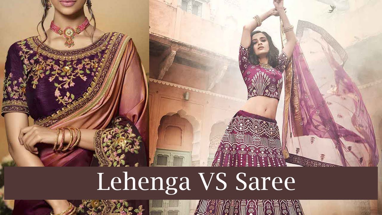 What are the differences between a lehenga and a saree? Which is more  appropriate for an Indian bride's religious ceremony? - Quora