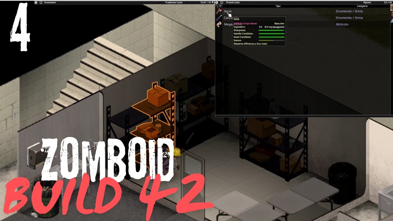 Project Zomboid BUILD 42: Ep.4 Abbiamo le Ascie Finalmente Gameplay ITA ...