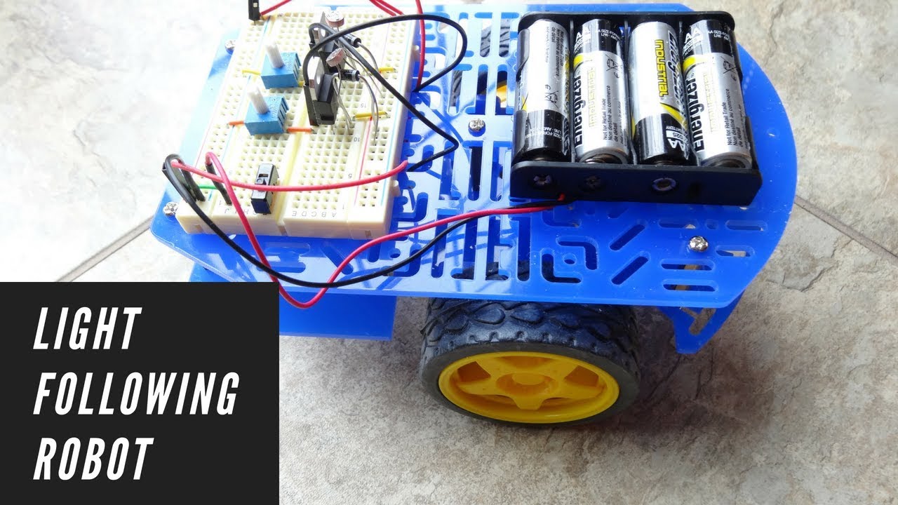 Fast! Light Following Robot - YouTube