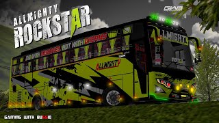 Allmighty Rockstar edition livery for jetbus 💚⚡ #gaming_with_bussid screenshot 2