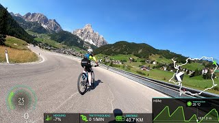 extra long Virtual Cycling Workout Alps complete Sella Ronda South Tyrol Italy Garmin 4K