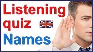 English listening and spelling quiz - People's names screenshot 1