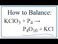 Balancing Chemical Equations Concepts