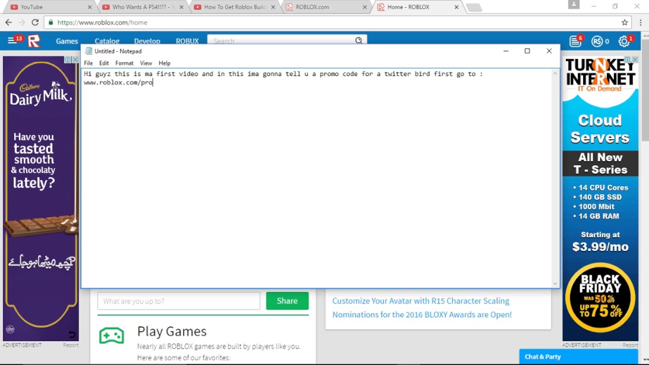 Roblox Promo Code For Twitter Bird Youtube - roblox promo codes 2016