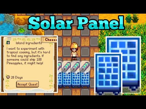 Sdv Panel Semua Tentang Panel Surya Di Pembaharuan Stardew Valley - YouTube