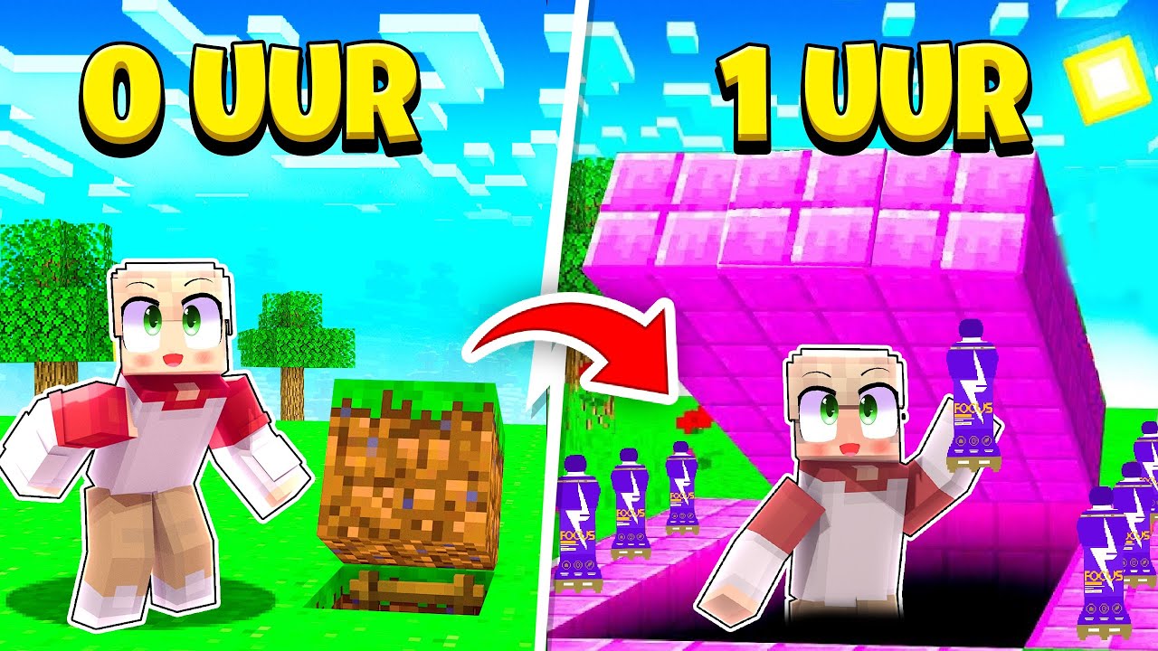 Ik Gaf Mijn Kijkers 1 Uur Om Een Focus Drink Bunker Te Bouwen In Minecraft