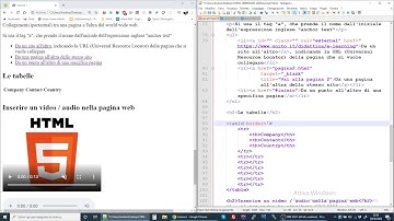 HTML: le tabelle (parte prima)