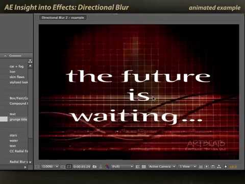 After Effects Classic Course: Directional Blur