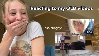 Reacting to my OLD videos *really cringey*