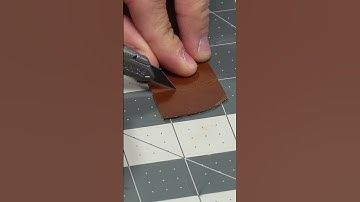 Making a stamped leather keychain