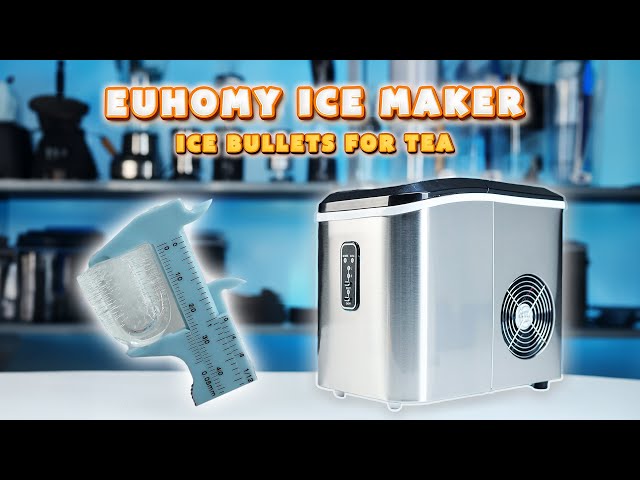 Unboxing the Euhomy Portable Ice Maker Machine - Ice Bullets for Tea 