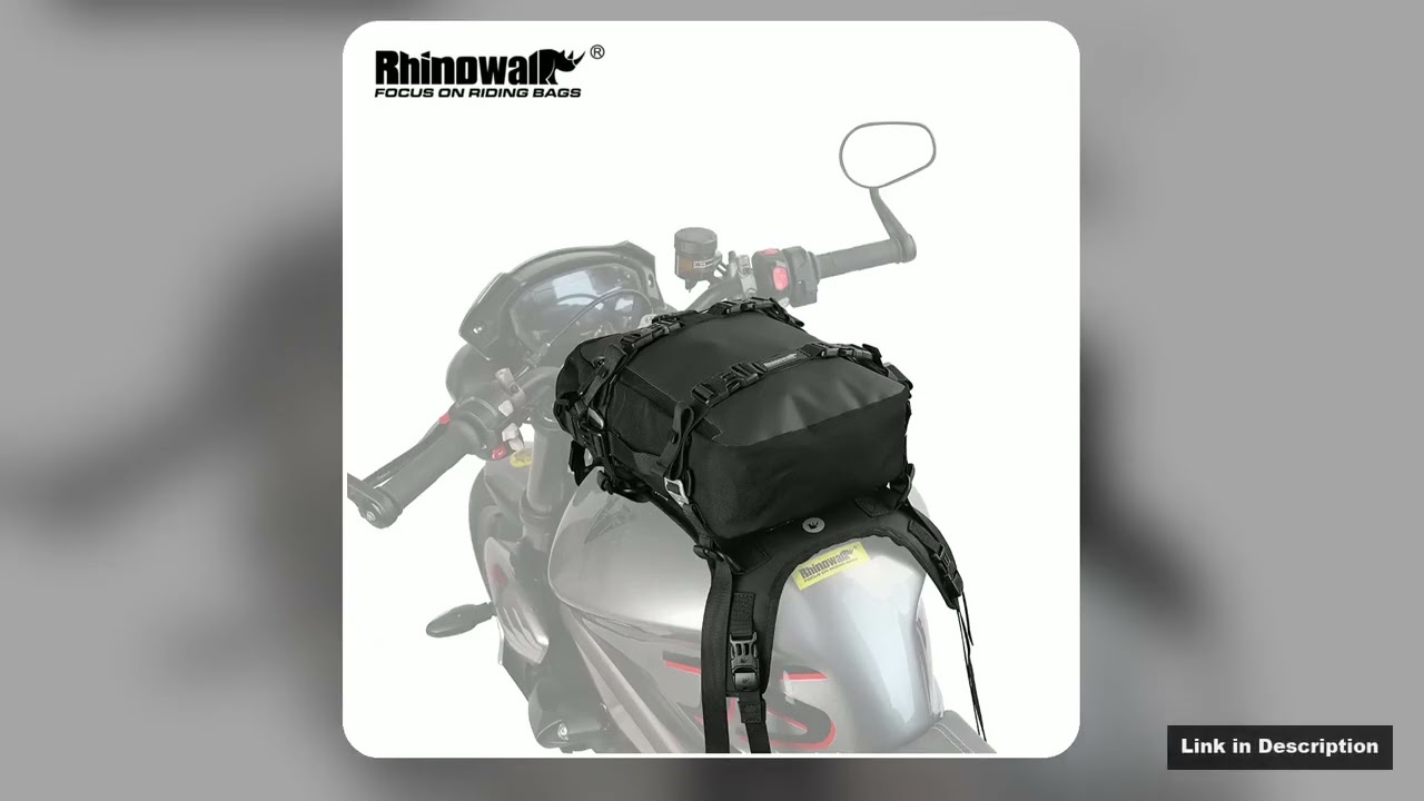 Rhinowalk Motorcycle Tank Bag Set With Base Universal 10L Internal Waterproof Outdoor Riding Pack