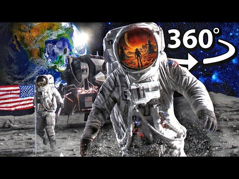 360° MOON Space Mission in Virtual Reality | Apollo11 VR