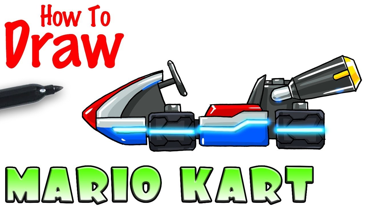 How to Draw Mario Kart Racer - YouTube