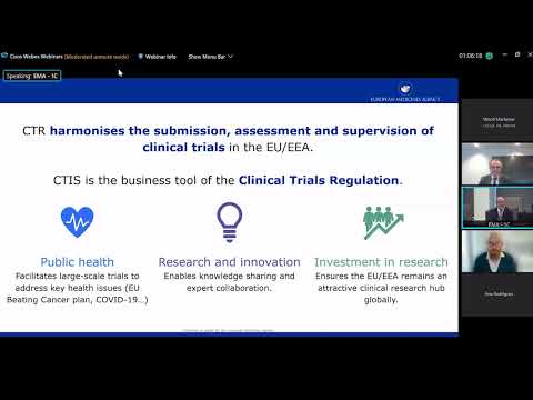 Clinical Trials Information System Demonstration for CTIS stakeholders – part 1