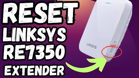 How to Reset Linksys Re7350 WiFi 6 Range Extender To Factory Default Settings | Devicessetup