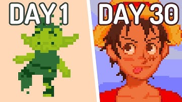 I Drew Pixel Art for 30 days