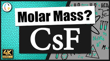How to find the molar mass of CsF (Cesium Fluoride)
