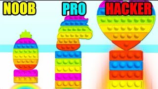 NOOB vs PRO vs HACKER Fidget Rush| Mini gamer