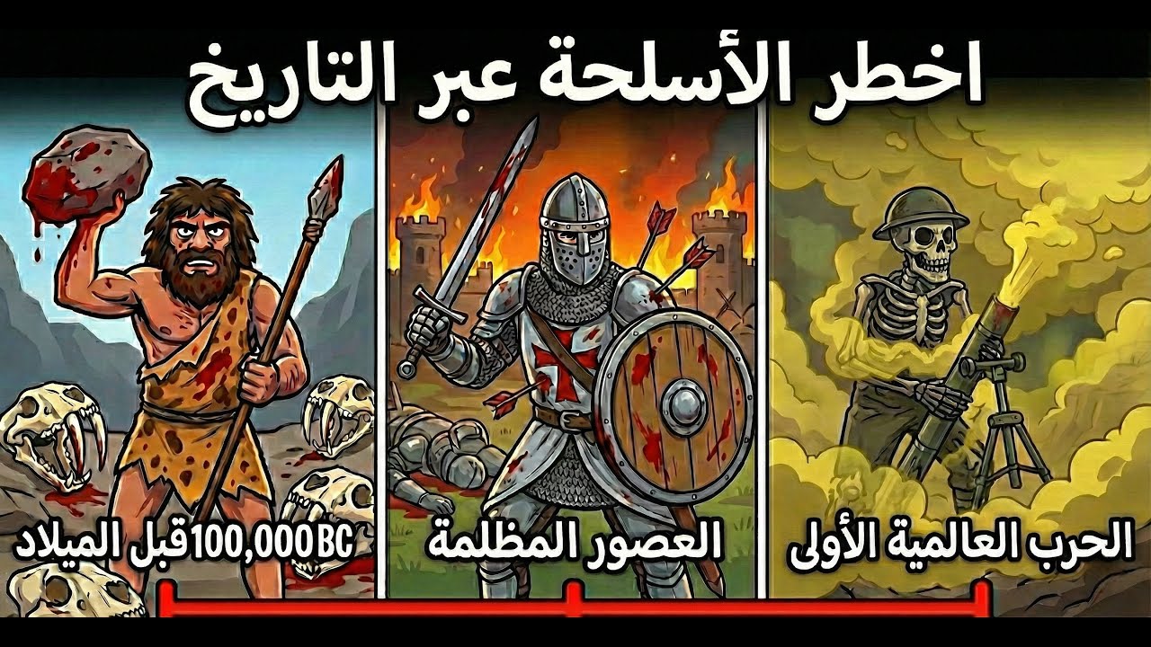 اخطر الأسلحة عبر التاريخ ( الأكثر حصاداً للأرواح )