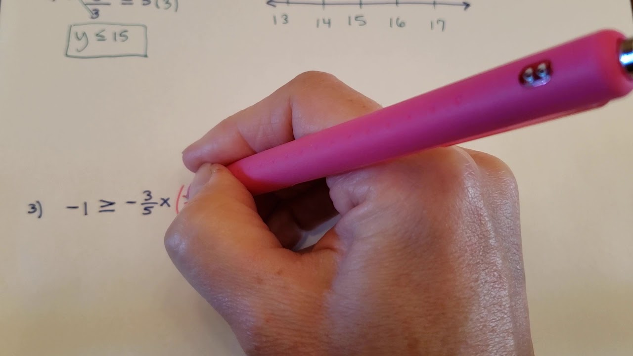 Solving Inequalities with Multiplication and Division - YouTube