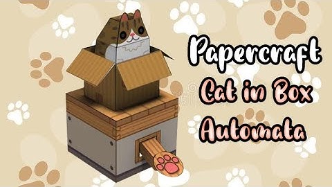 Automata Internet Box Cat - Papercraft Stopmotion