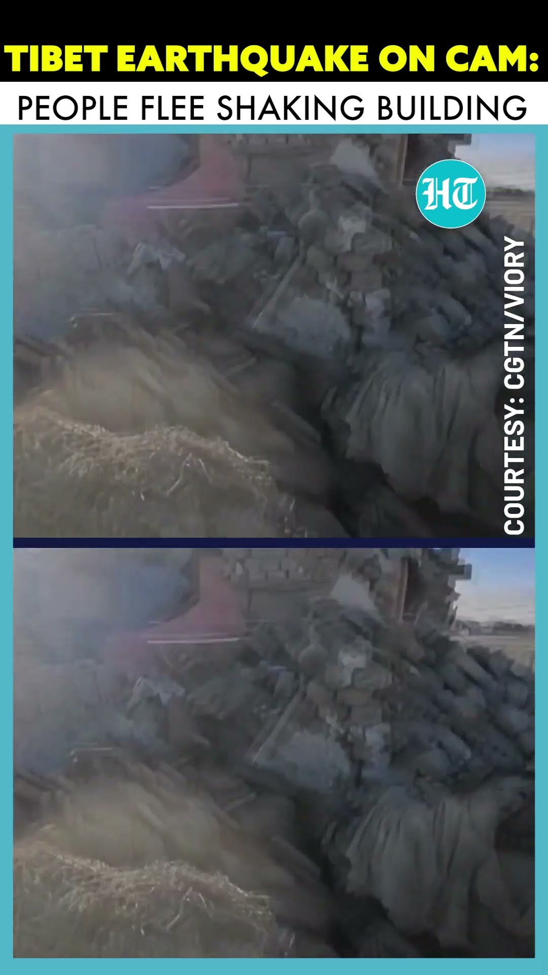 On Cam: Scared People Run In Supermarket As Items Fall Off Shelves Amid 7.1 Earthquake In Tibet