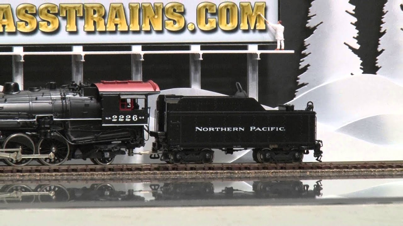 051690-HO Brass Model Train - W&amp;R NP Northern Pacific Class Q-5 4-6-2 #2226  - Black