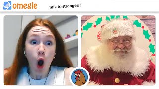 SURPRISING PEOPLE with SANTA CLAUS on OMEGLE