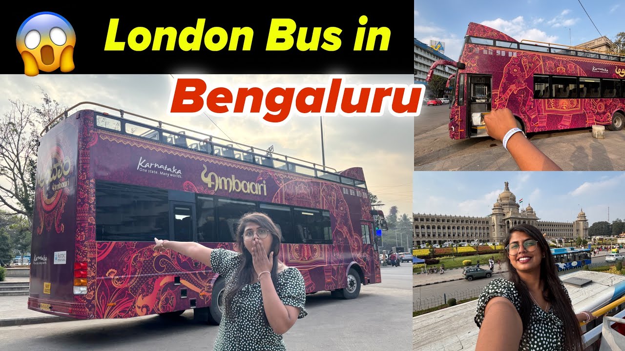 London style Double Decker Bus in Bengaluru | Hop-On Hop-Off Bus | Soniya Kannada Vlog