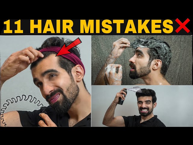 11 HAIR MISTAKES❌ | STOP Immediately | HAIR FALL| HAIR THINNING| DANDRUFF| Regrow Hair| Hindi class=