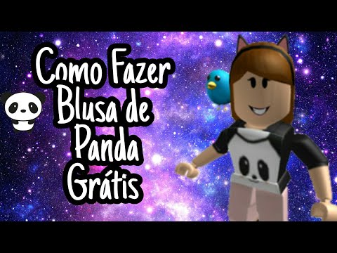 Roblox Como Fazer Blusa De Panda Gratis Pelo Celular Youtube - ursinho roupa fofa roblox