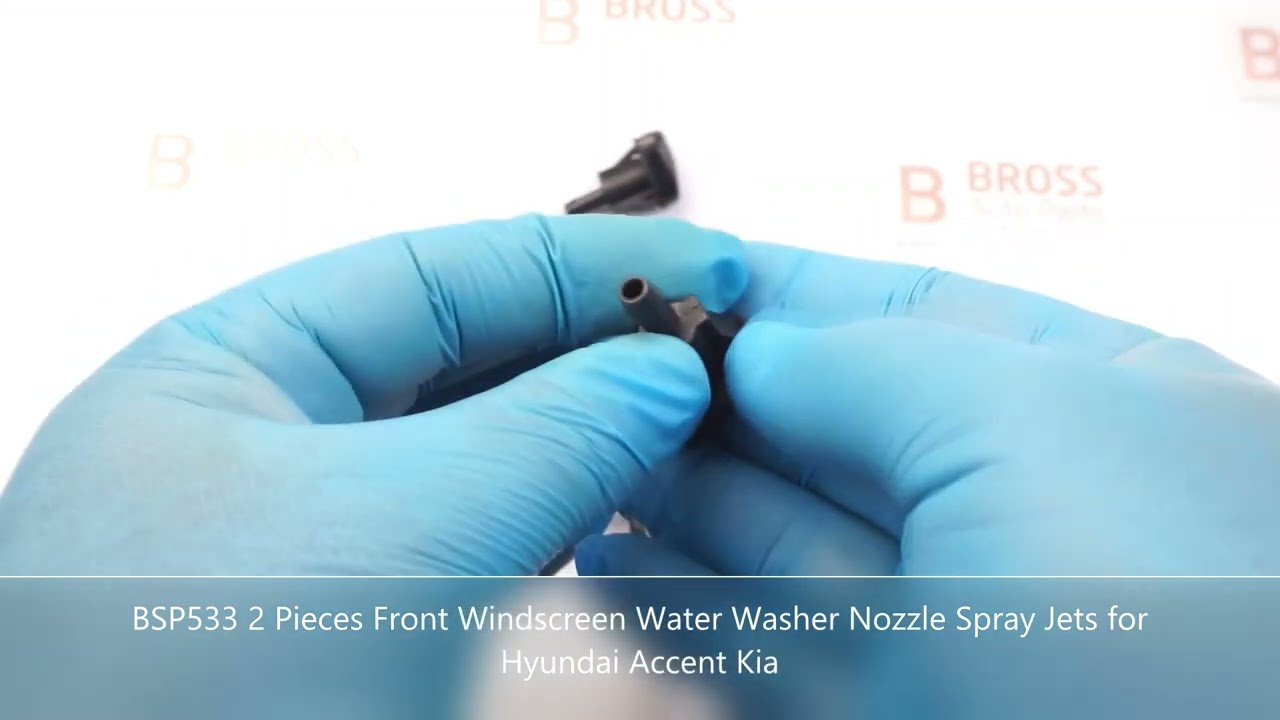 BSP533 2 Pieces Front Windscreen Water Washer Nozzle Spray Jets for Hyundai Accent Kia