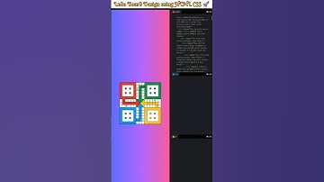 Ludo Board Design using HTML CSS || #ludoking #htmlcss #projects #pallaviwebmaster #shorts #ytshort