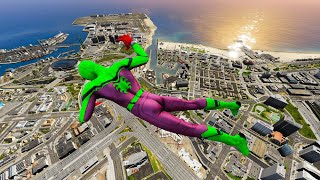 GTA 5 Epic Ragdolls Spiderman Building Fails With GTA PLUMBER LIVE (Funny Moments)