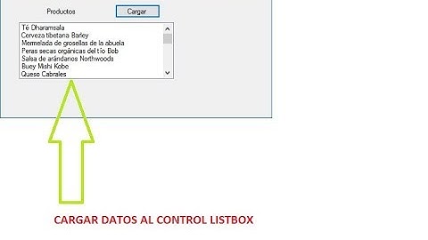 cargar datos a listbox en c# desde sql server