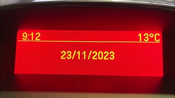 Astra Clock Settings. How to set the clock in the dashboard centre display 2012 Time and date
