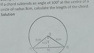 Circle Geometry/Find the length of the chord