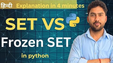 What is Frozen Set in Python? | Set vs Frozen Set Tutorial