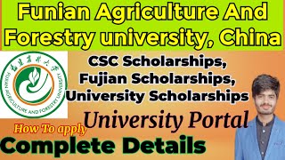 How we Fill Online University Application portal application form | FAFU China  | Scholarship