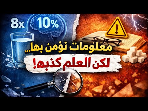 معلومات نصدقها كلنا والعلم يقول إنها خاطئة