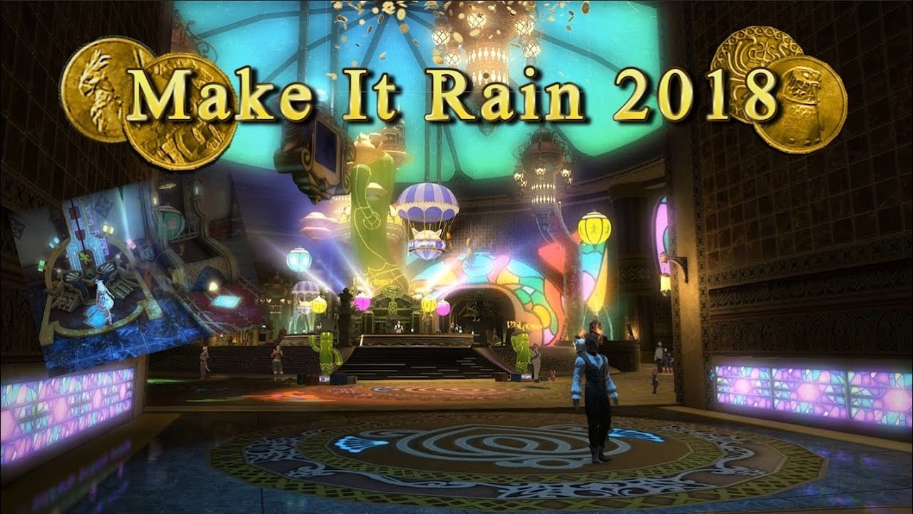 FFXIV Make It Rain 2018 In Game Event & Rewards YouTube