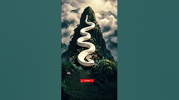 A large white python snake in the Amazon jungle #python #ai #amazon