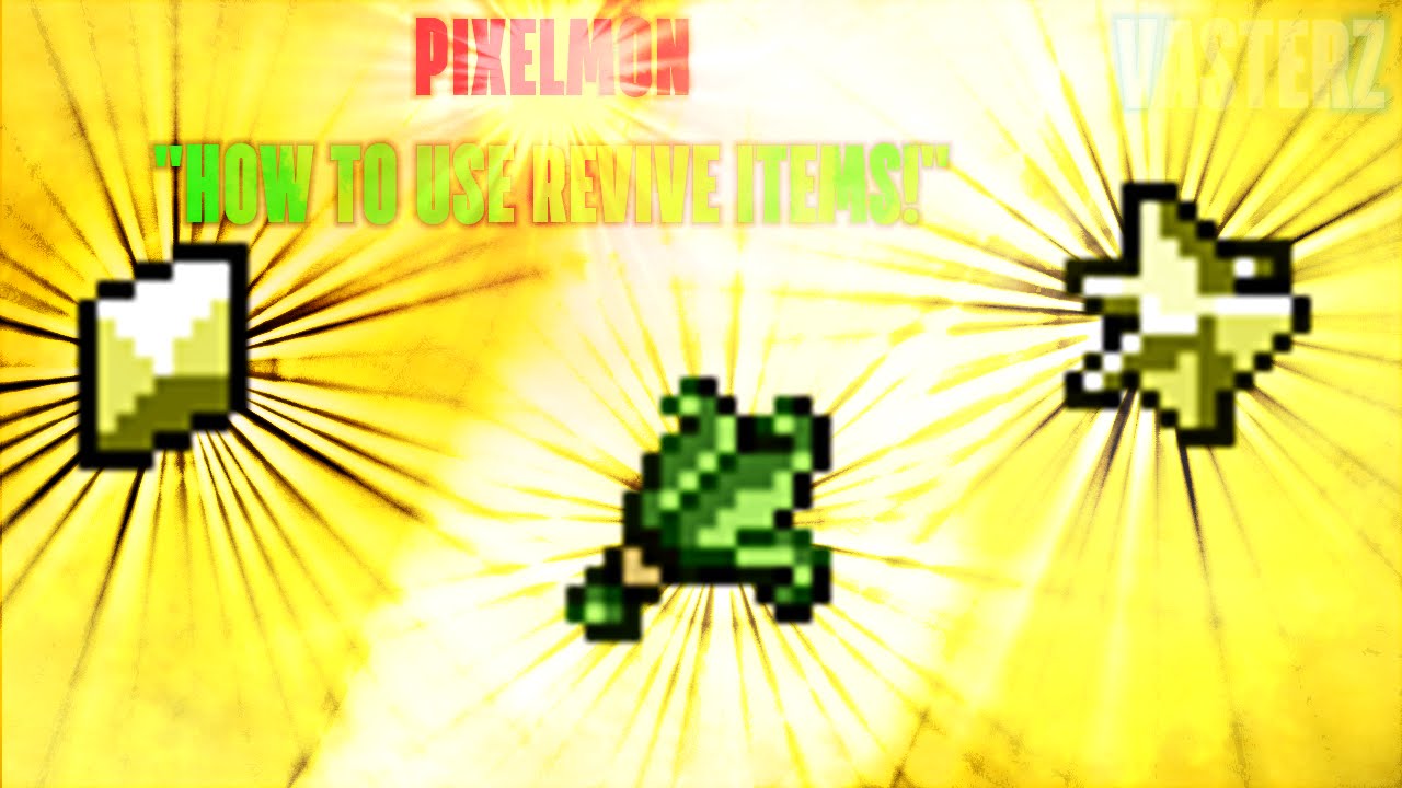 [Pixelmon Guide] "How to use Revive items!" (Minecraft Pokemon Mod